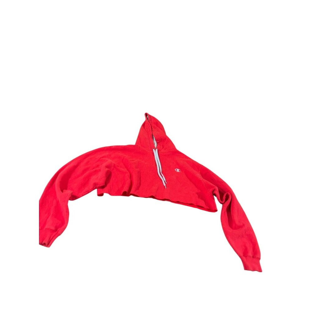 VIntage Red Eco Champion XL Cropped Hoodie
